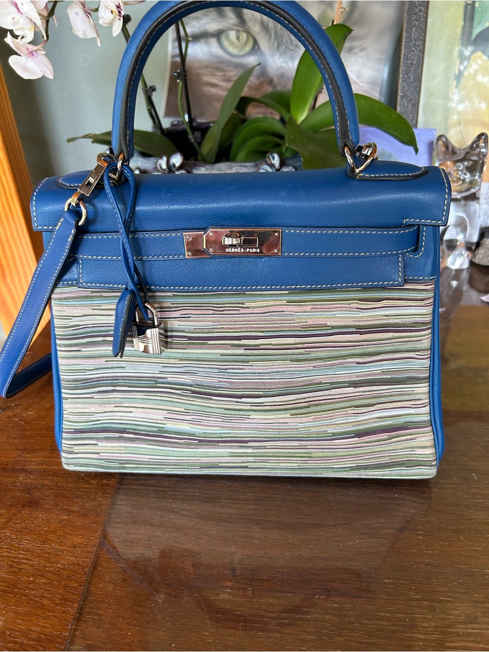 Very Rare Hermes 28cm Vibrato Kelly Bag